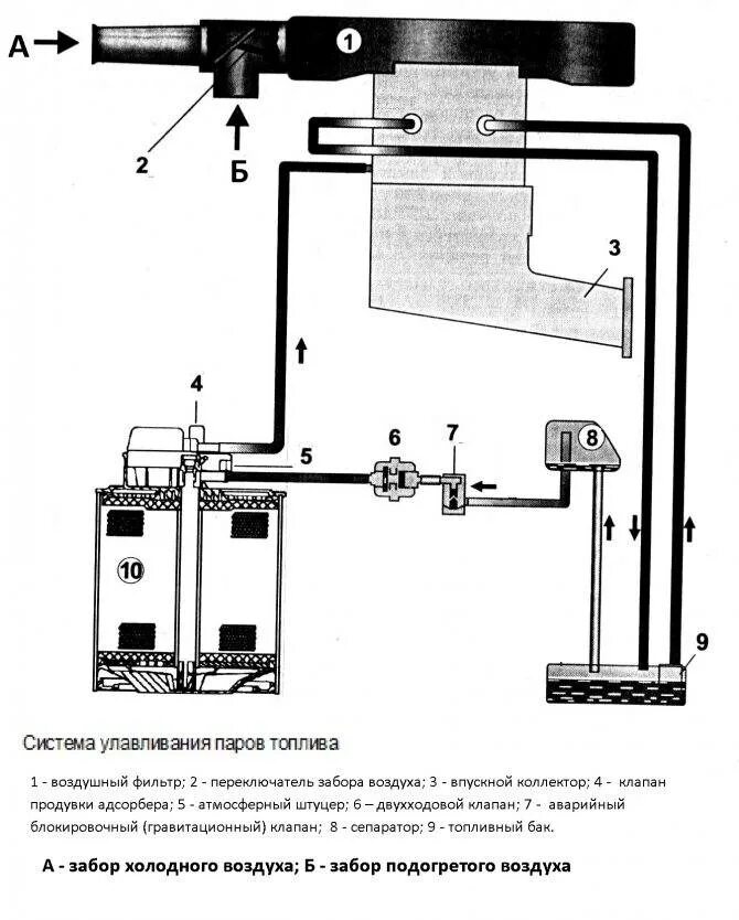 ВАЗ 2114 клапан абсорбера схема. Адсорбер системы улавливания паров бензина. Клапан продувки системы улавливания паров бензина. Схема подключения клапана адсорбера ВАЗ 2114. Абсорбер топлива