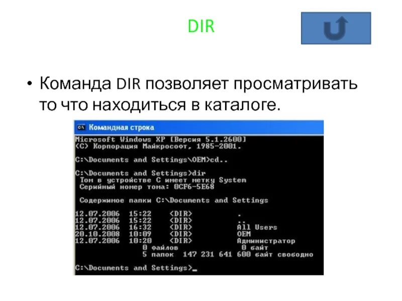 Dir 2 команда. Команда dir в командной строке. Команда dir /s в командной строке. /Dir cmd команда dir.