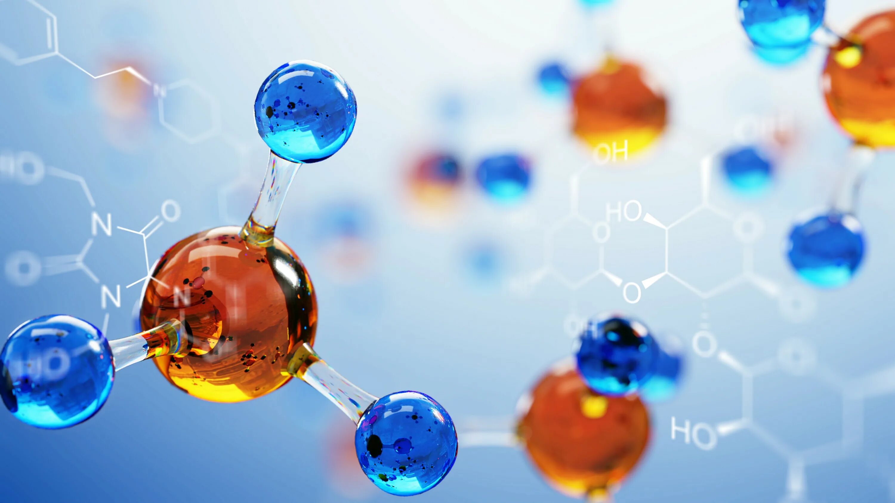 Новые химические соединения. Красивые молекулы. Молекула смолы. Химия. Молекулы фон.