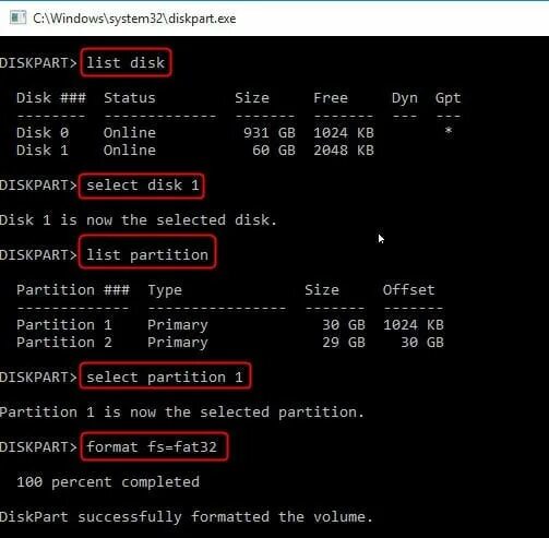 Diskpart как отформатировать диск. Diskpart list disk. format disk cmd. diskpart cmd форматирование. diskpart формат флешки.