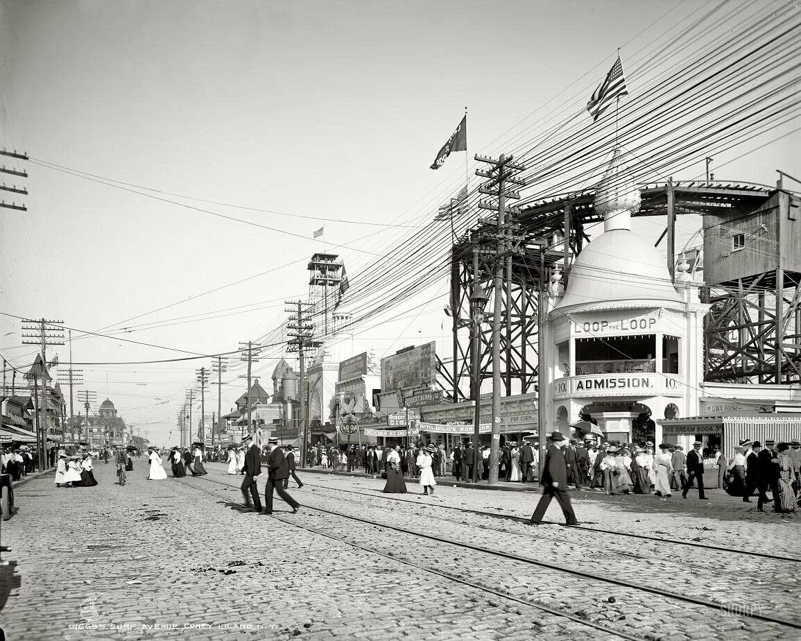 Coney Island 30 годы. Нью Йорк 1890. Америка 19 века. Нью Йорк 1900. Года начала 20 го века