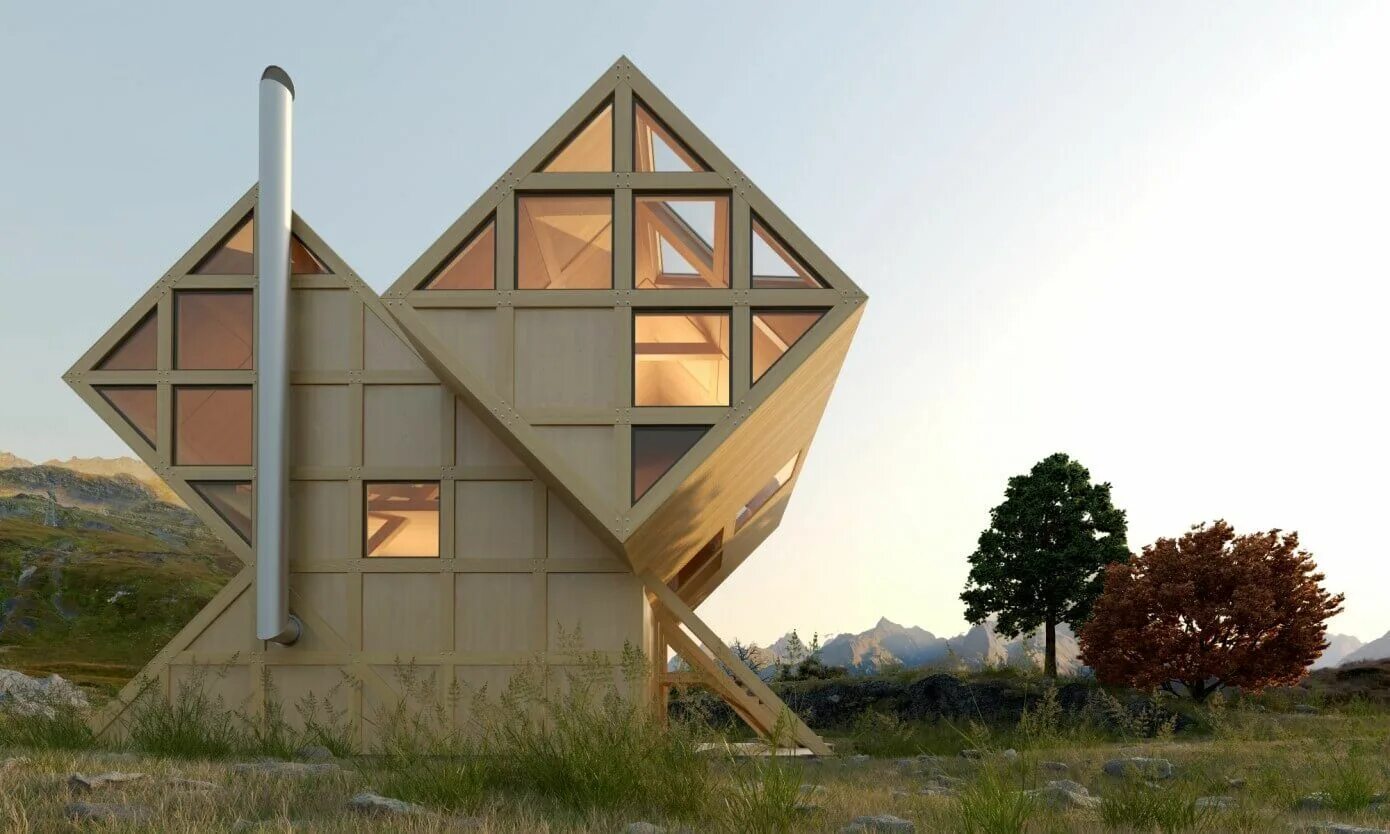 Нестандартные конструкции. Глен Маркатт архитектура. Triangle Cliff House, Норвегия. Гленн меркатткороткий дом.