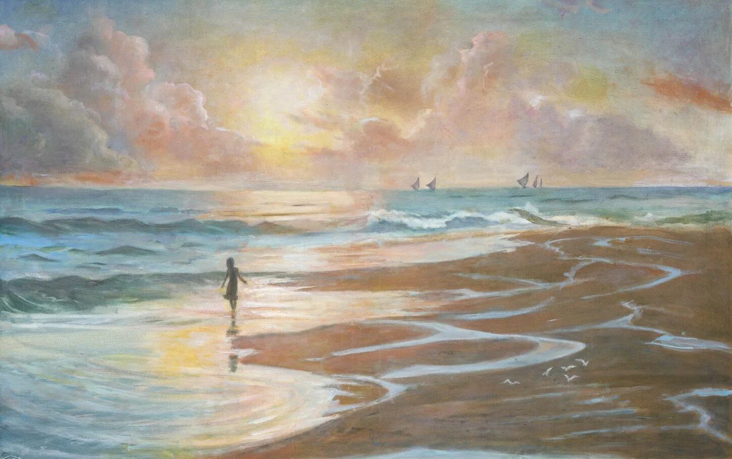 Как называются художники рисующие море. «Берег моря. Мери-Хови» (1889. Нелла Генкина картины. Генкина Нэлла Александровна художник.