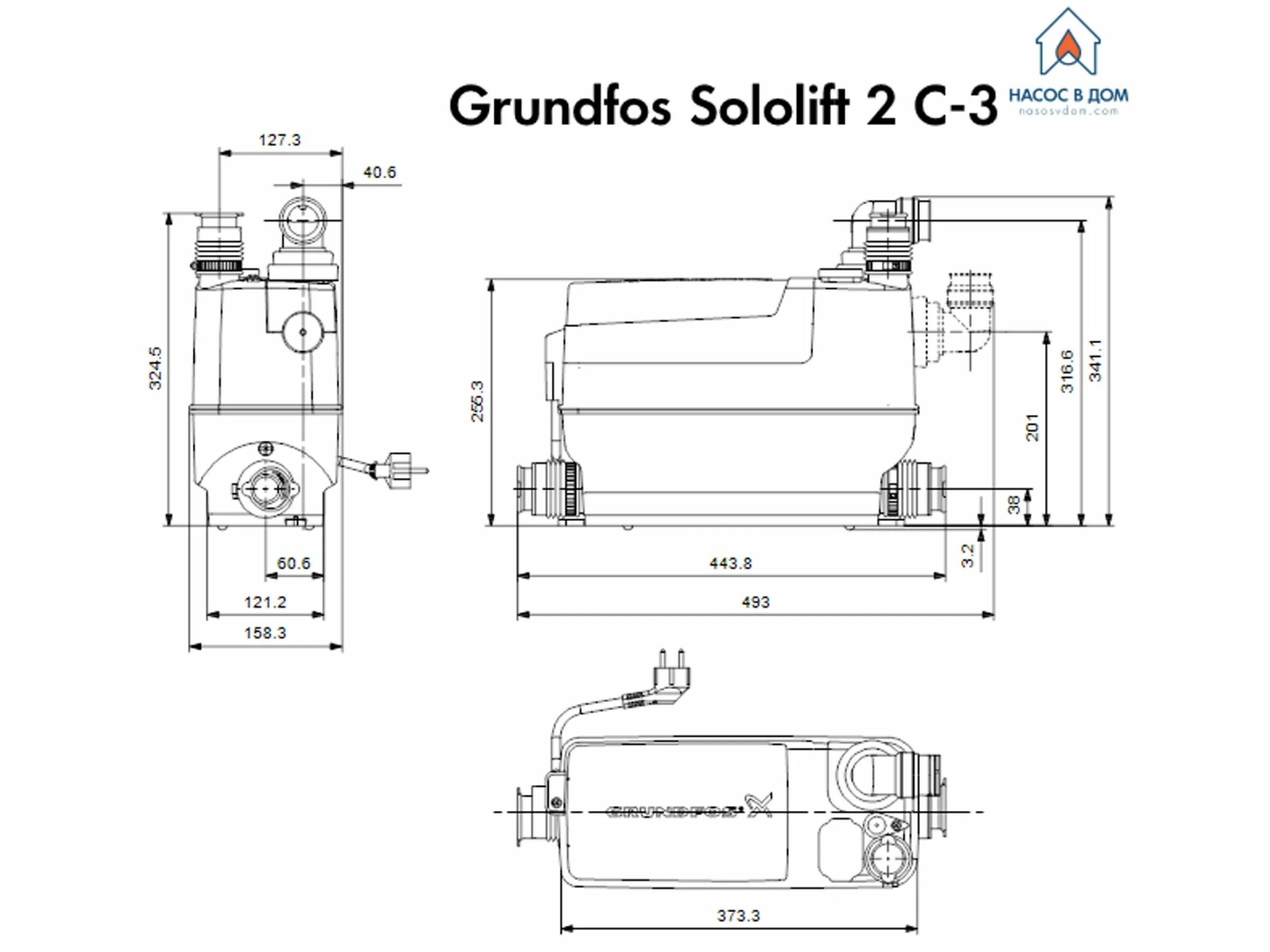 Sololift2 c 3 установка. Sololift2 c-3. сололифт grundfos c3. мотор для сололифта грюндфос 2c3. grundfos модель 97775317.