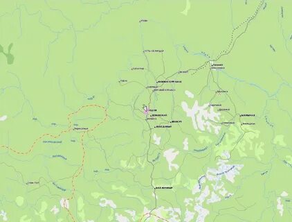 Алдан на карте