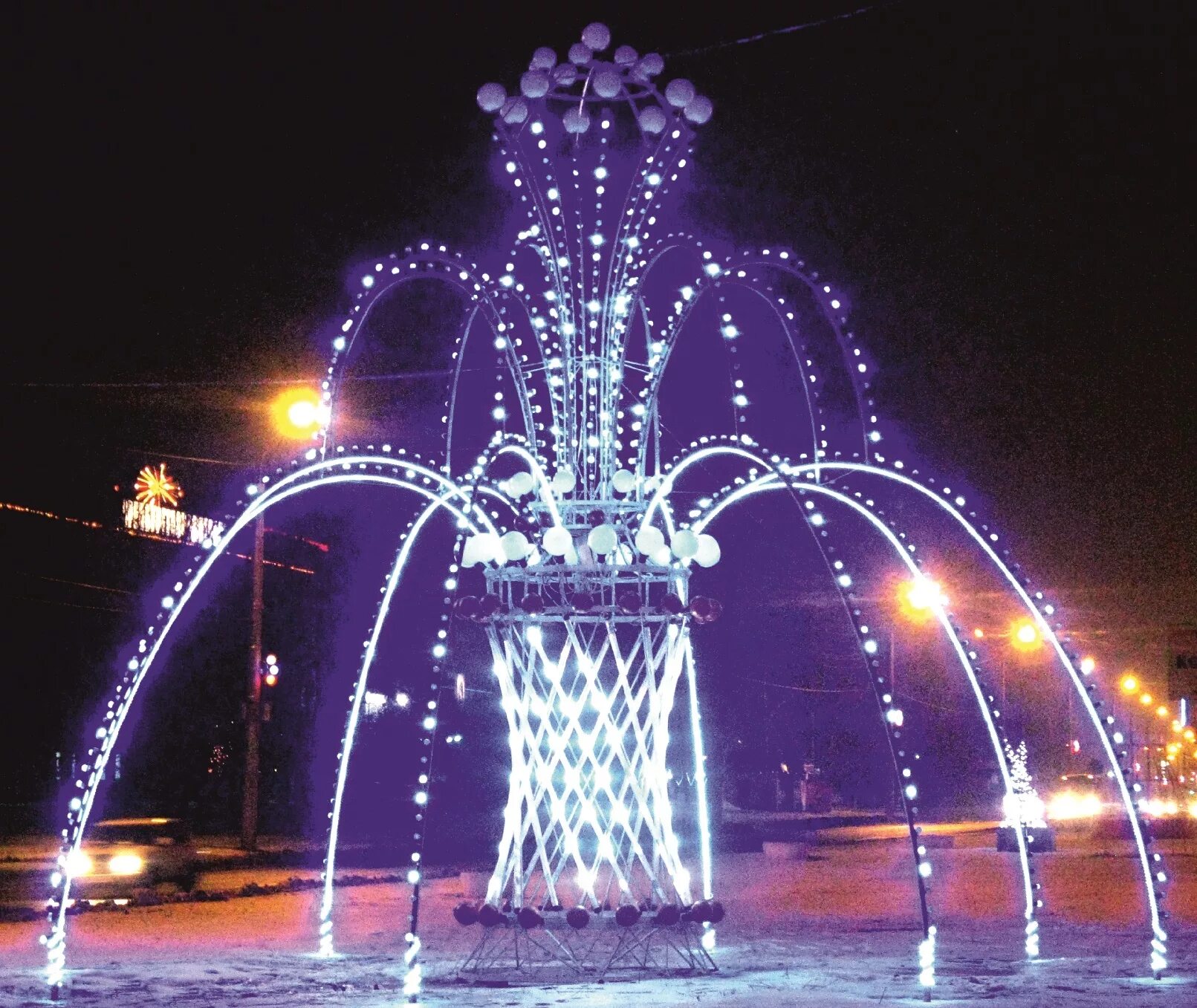 Светящиеся фонтаны. Светодиодный фонтан. Светодиодная фигура фонтан. Новогодний фонтан.