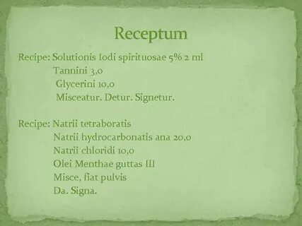 Recipe перевод