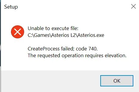 Fatal error upon loading installer executable opera