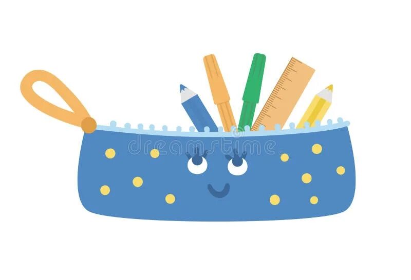 A pencil case in the desk. Pencil case picture for kids. pencil case на прозрачном фоне. открытый пенал школьный клипарт. кавайные пеналы.