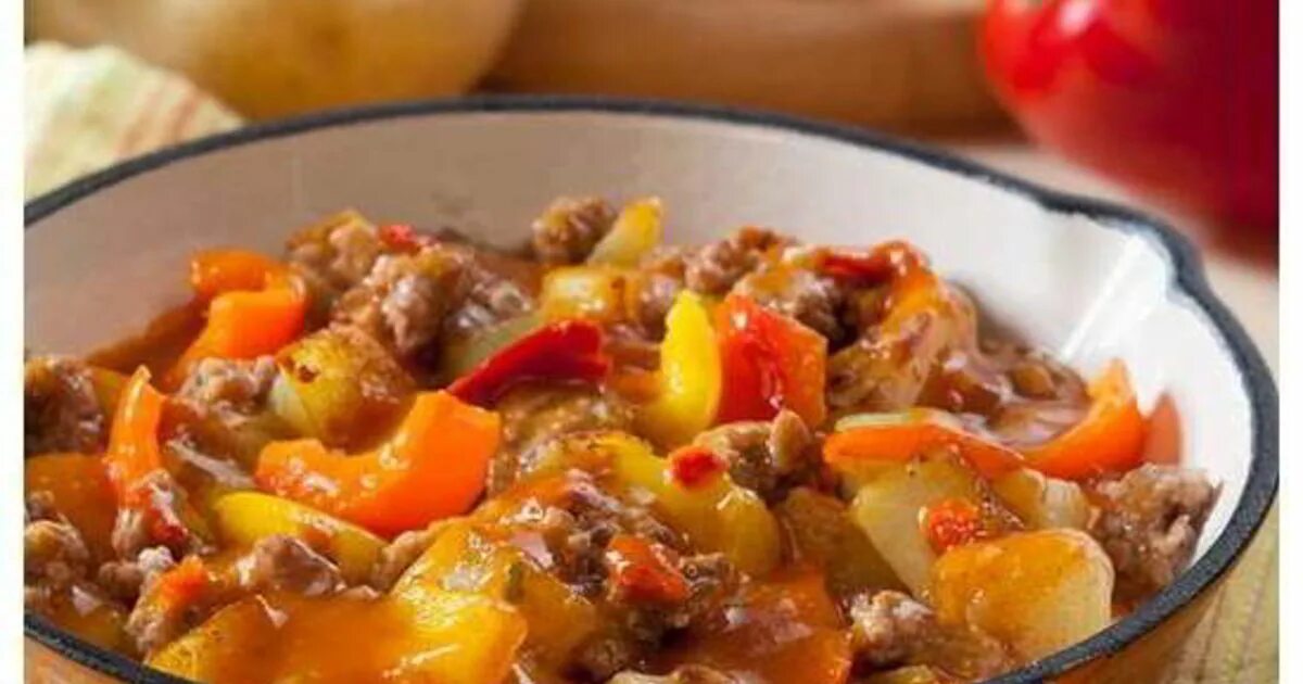 Рецепт приготовления рагу с мясом. Верес рагу овощное. фарш с овощами.