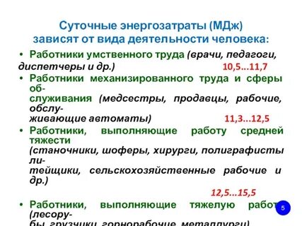Энергетический расход