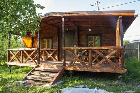 Баня с открытой террасой