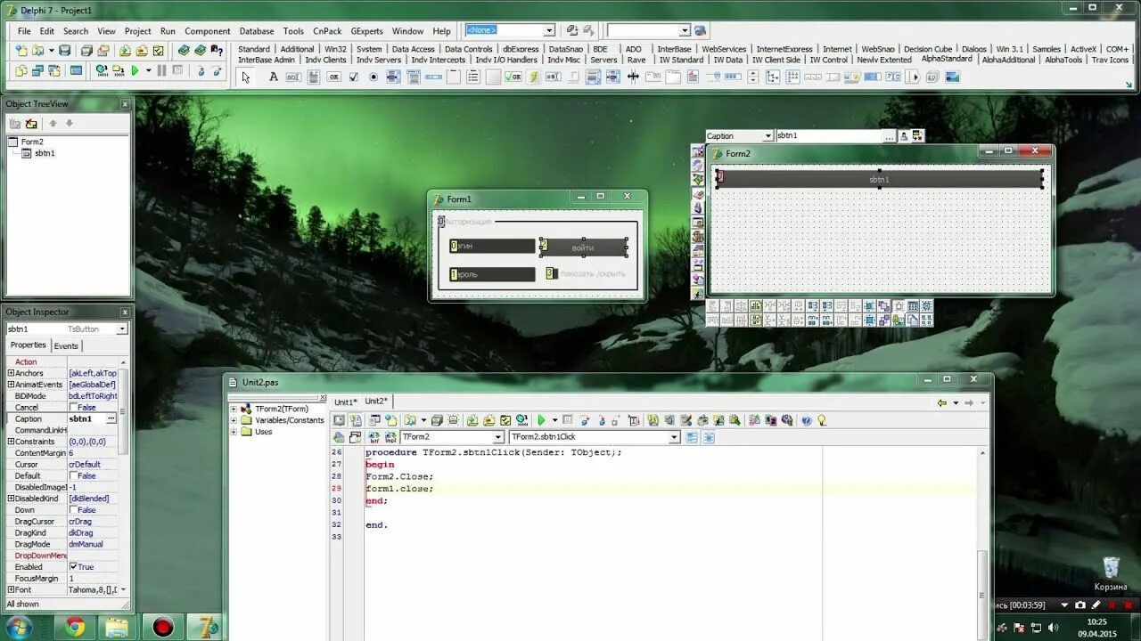 Delphi 64. Форма авторизации delphi. delphi 7 для windows 10 x64. игры на delphi. код делфи 7.