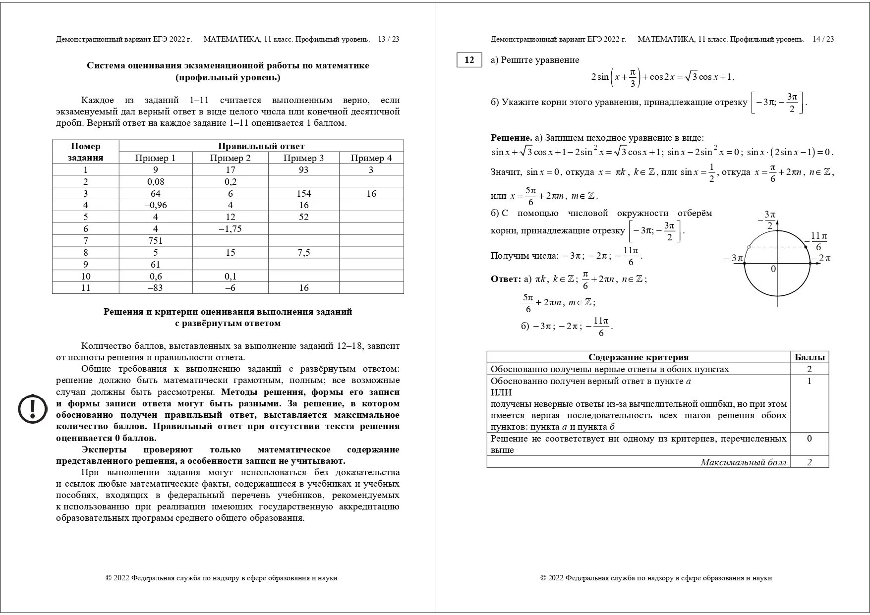 Демонстрационный егэ 2023