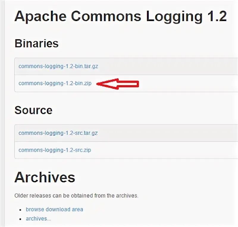 Commons logging. Commons logging
