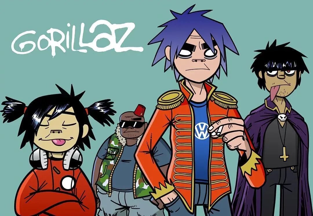 Группа горилаз. Группа gorillaz персонажи. Группа гориллаз персонажи. Группа гориллаз персонажи. Группа gorillaz персонажи.