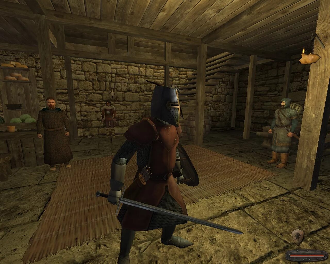 Mount and blade 1.8. Mount and Blade 2008. Mount & Blade 2008 г.. Игра Маунт блейд история героя. Таверна из Маунт энд блейд.