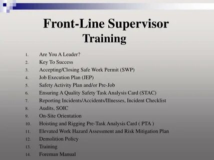 Line training