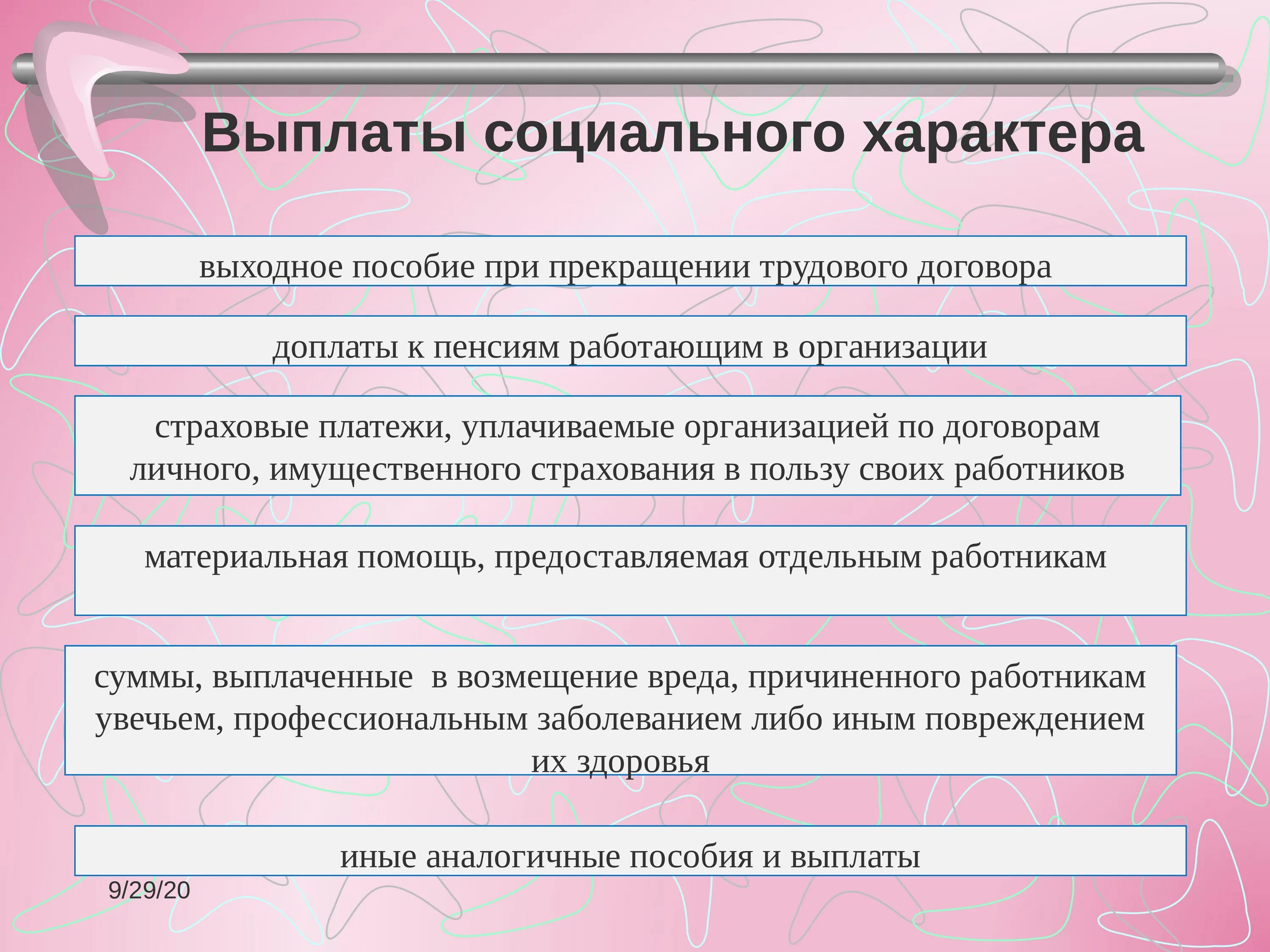 Работники организация денежные выплаты. Выплаты социального характера. Что входит в выплаты социального характера. Что относится к социальным выплатам. К чему относятся социальные выплаты.