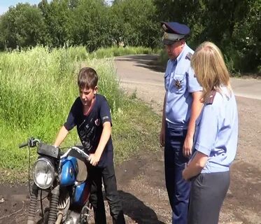 Езда на мотоцикле несовершеннолетних