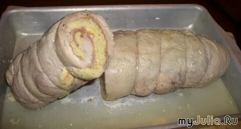 Рулет из курицы в кастрюле