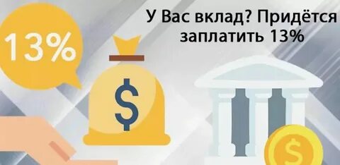 Размер налога на доход по вкладам