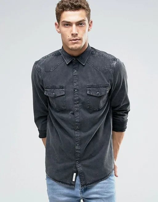 рубашка мужская черная левайс. Jack jones рубашка мужская черная. черный джинс рубашка мужская. черный джинс рубашка мужская. асос мужские рубашки.