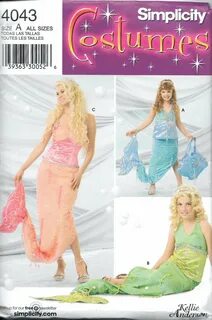 Mermaid costume sewing pattern