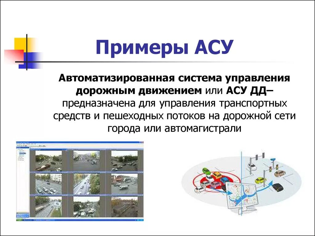 Что является автоматизированной системой. Автоматизированная система управления дорожным движением («АСУ ДД»). Привести примеры автоматизированных систем управления. Примеры АСУ. Автоматизированная система пример.