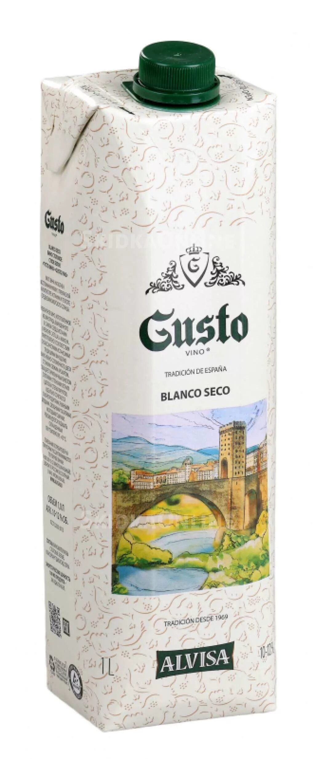 Отзыв о Вино столовое полусладкое белое Gusto Неплохое вино