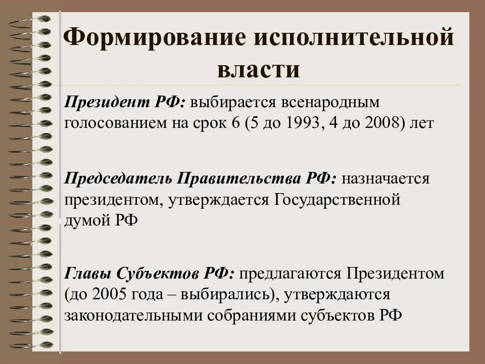 Признаки правительства рф. Формирование исполнительной власти. Как формируется исполнительная власть кратко. Механизм формирования исполнительной власти. Порядок формирования президента РФ.