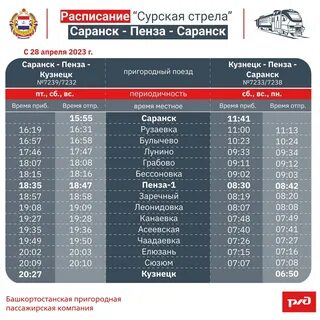 Расписание маршрутов саранск