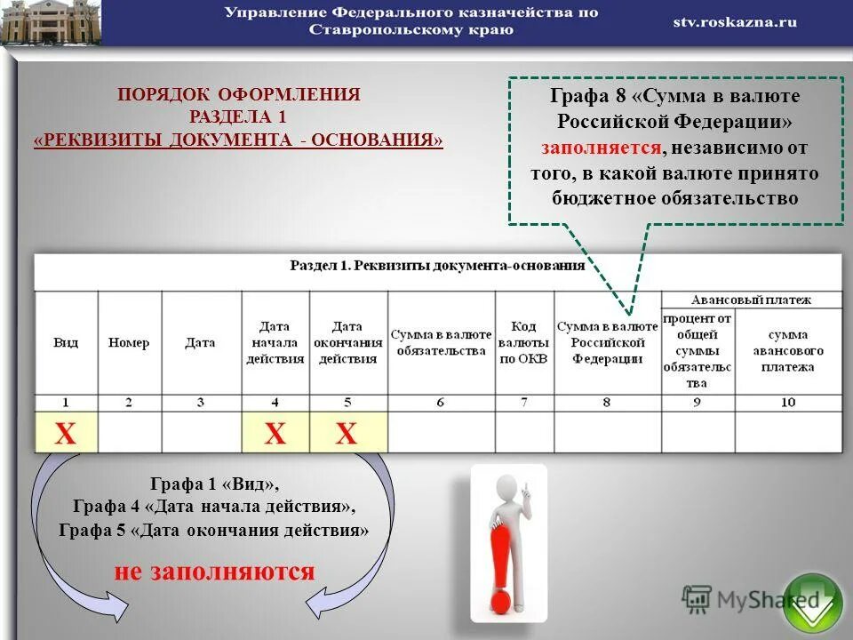 Заполняется на основании документов