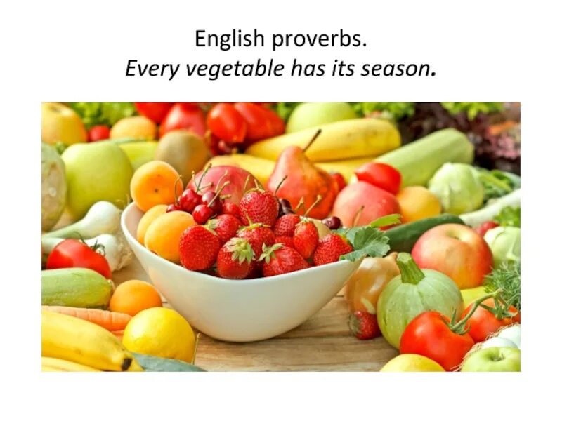 What it is a Vegetable. Seasoned meaning