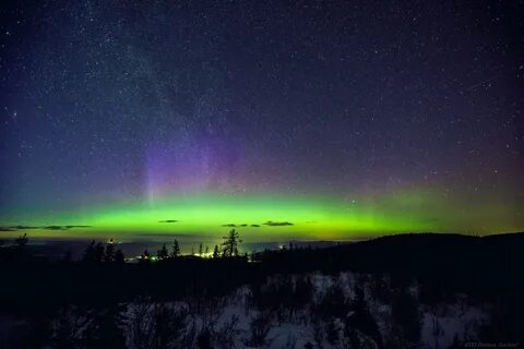 Северное сияние на урале