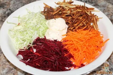 Салат свекла морковь капуста картофель