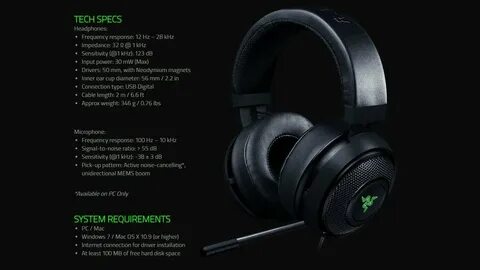 Где серийный номер наушников razer