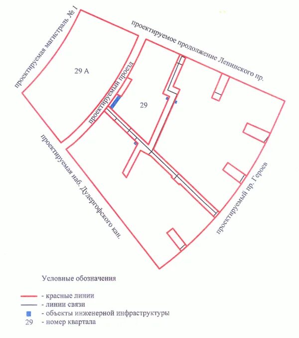 Красные линии рф. Разбивочный чертеж красных линий в проекте планировки. Проект красных линий. Схема красных линий. Чертеж красных линий проекта планировки и межевания.