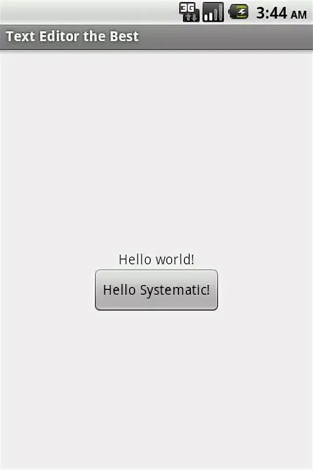 Hello system