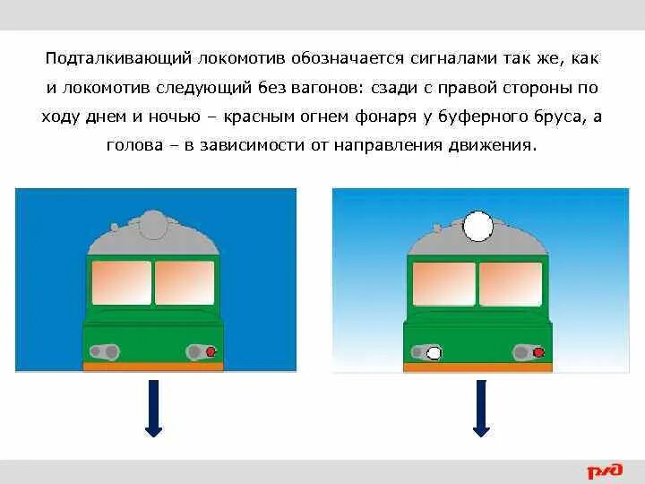 Электровоз с сигнальными фонарями. Красные сигнальные буферные фонари на тепловозах. Обозначение Локомотива. Обозначение Локомотива сигналами. При следовании поезда с подталкивающим локомотивом