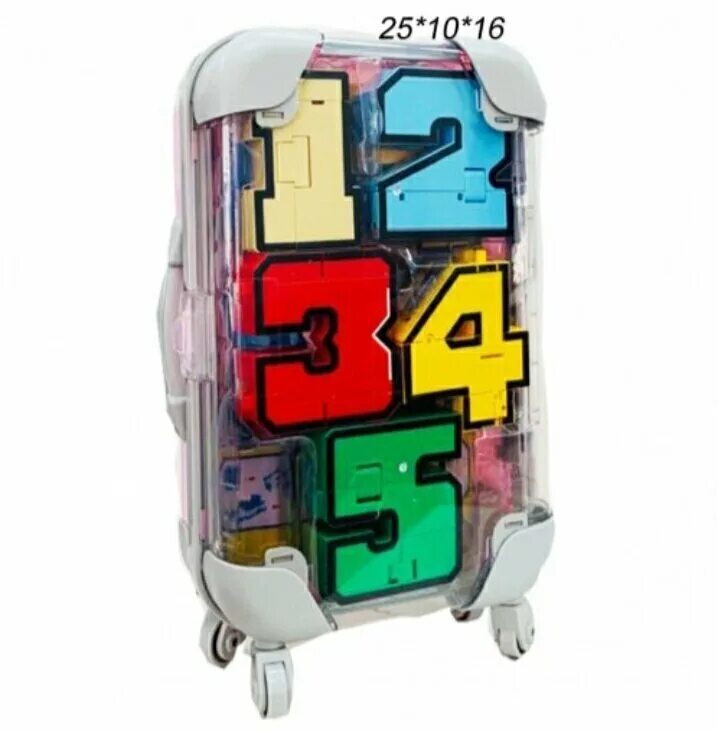 цифры трансформеры в чемодане. трансформеры в чемодане на колесах 10 цифр. трансботы цифры в чемодане. чемодан с цифрами. игровой набор цифры трансформеры.