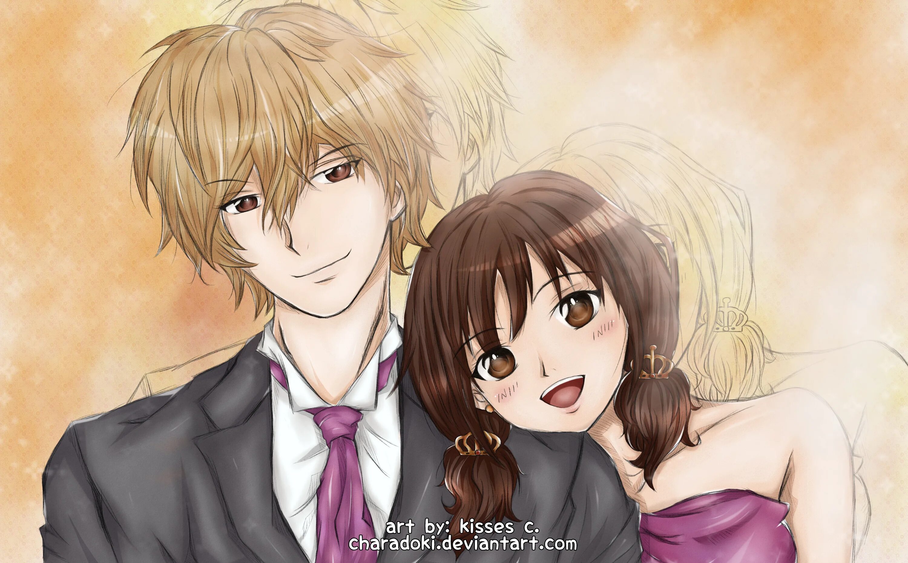 Эрика и кёя арт. Арме волчиуа и черный принц. Сато кёя и синохара эрика. Волчица и тёмный принц аниме. Аниме волчица и черный принц кусакабэ.