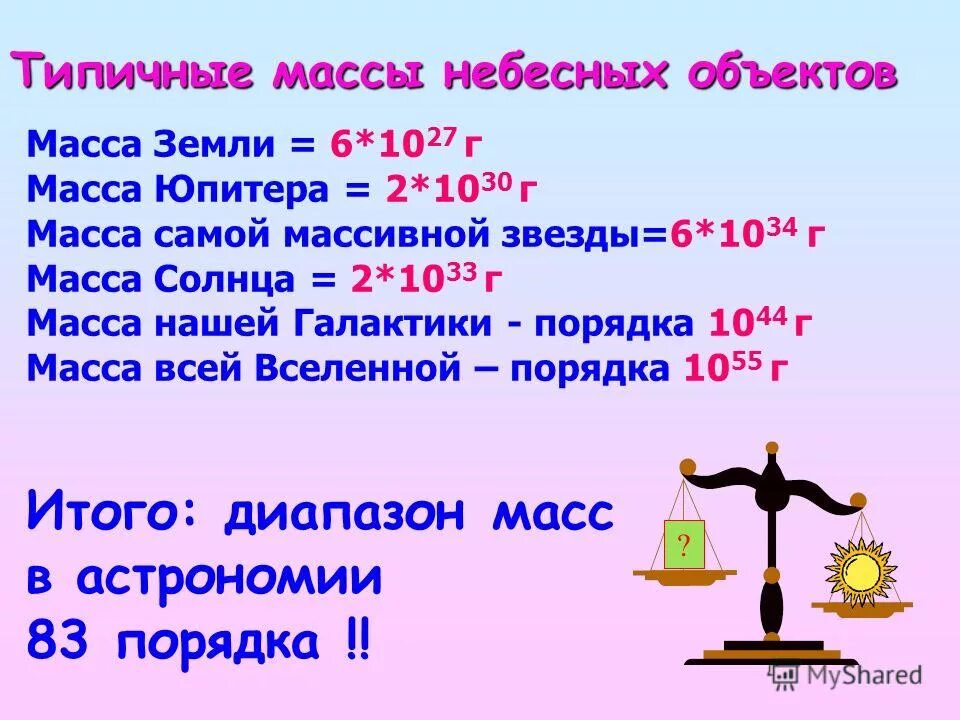 определите массу солнца в массах земли