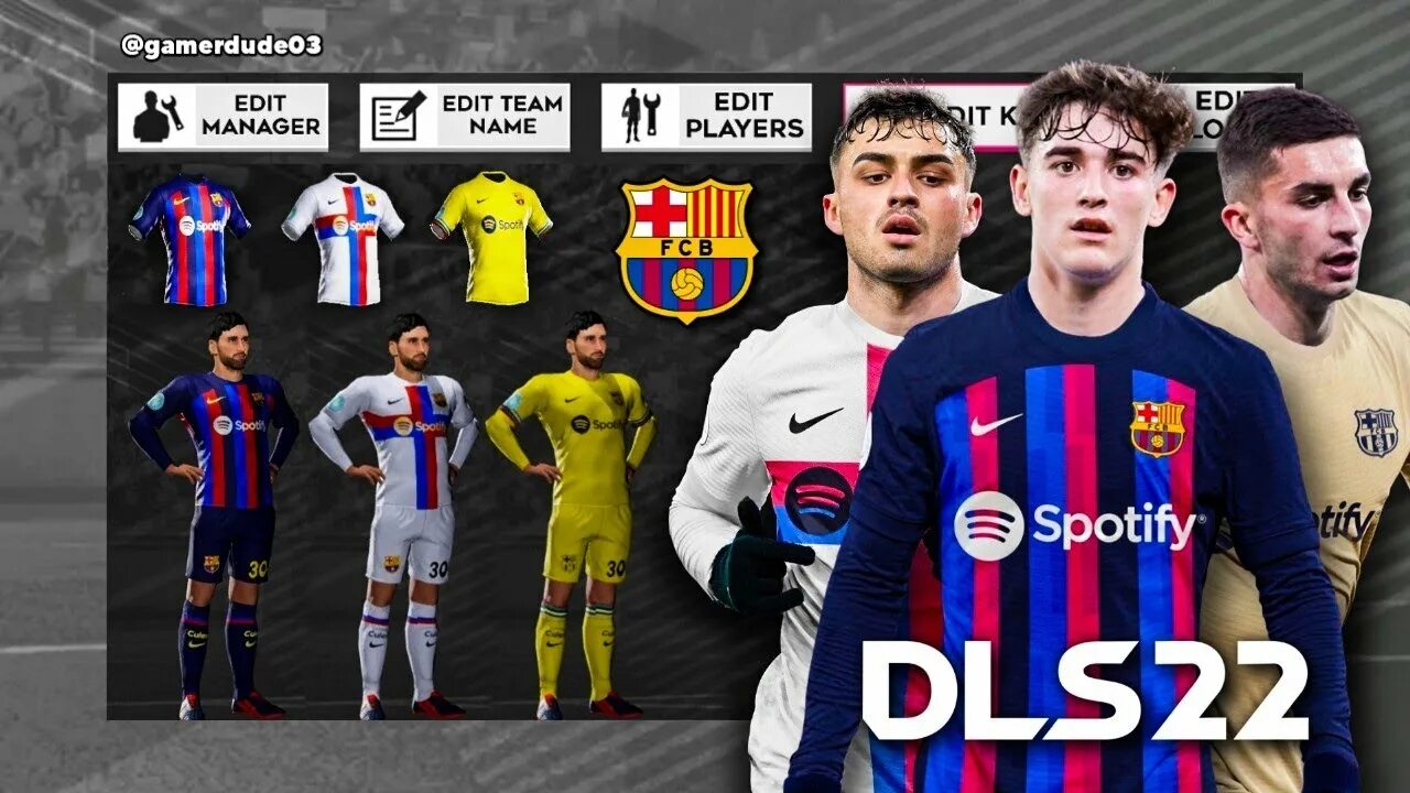 DLS 22 Kits Barcelona. Barcelona Kit 2022/23. DLS 22 Teams. Форма для DLS 23.
