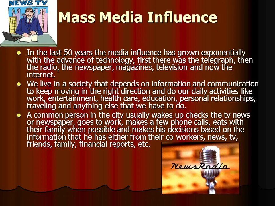 Tv in our life. Средства массовой информации на английском языке. Mass Media in our Life. Презентация по теме the Media. Mass Media презентация.