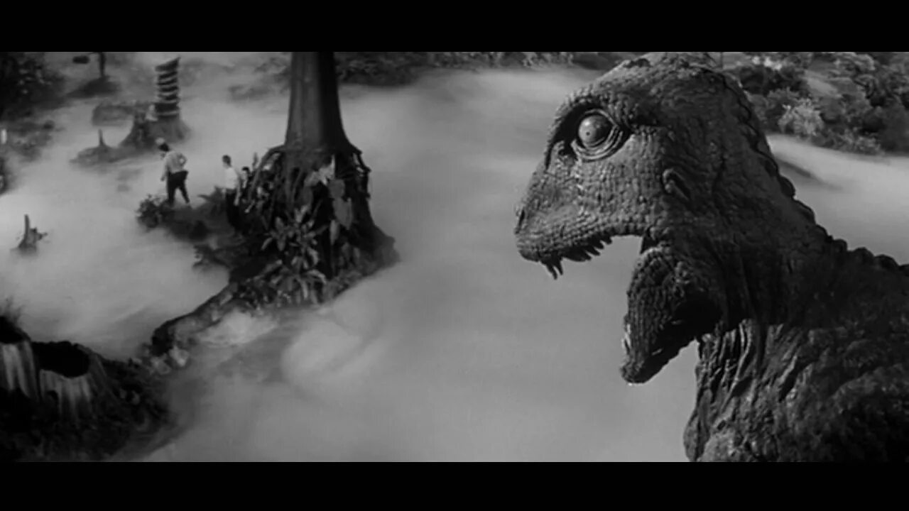 Великое неведомое. Неизвестная земля. Unknown Lands. The Land Unknown (1957) giant Lizard.