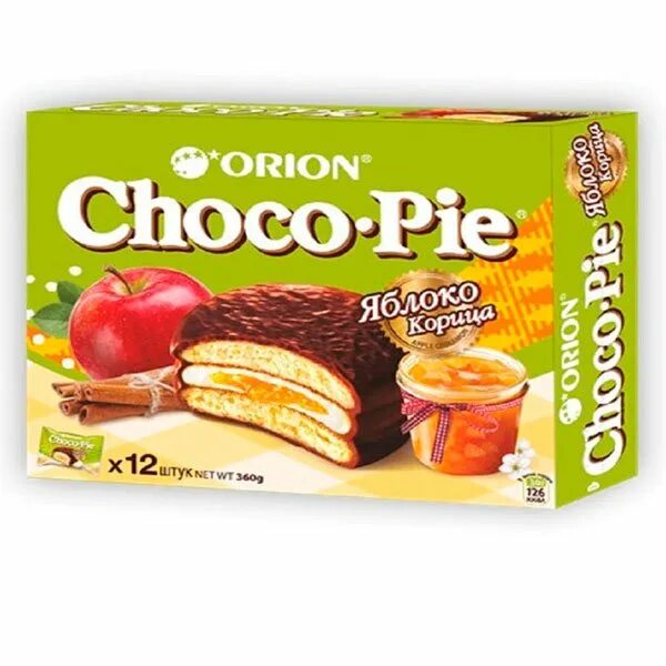 Чоко пай 12 штук. Чоко Пай 12. Чоко Пай Орион. Чоко Пай 12 шт. Печенье Orion Choco-pie яблоко-корица 12 шт, 360 гр.