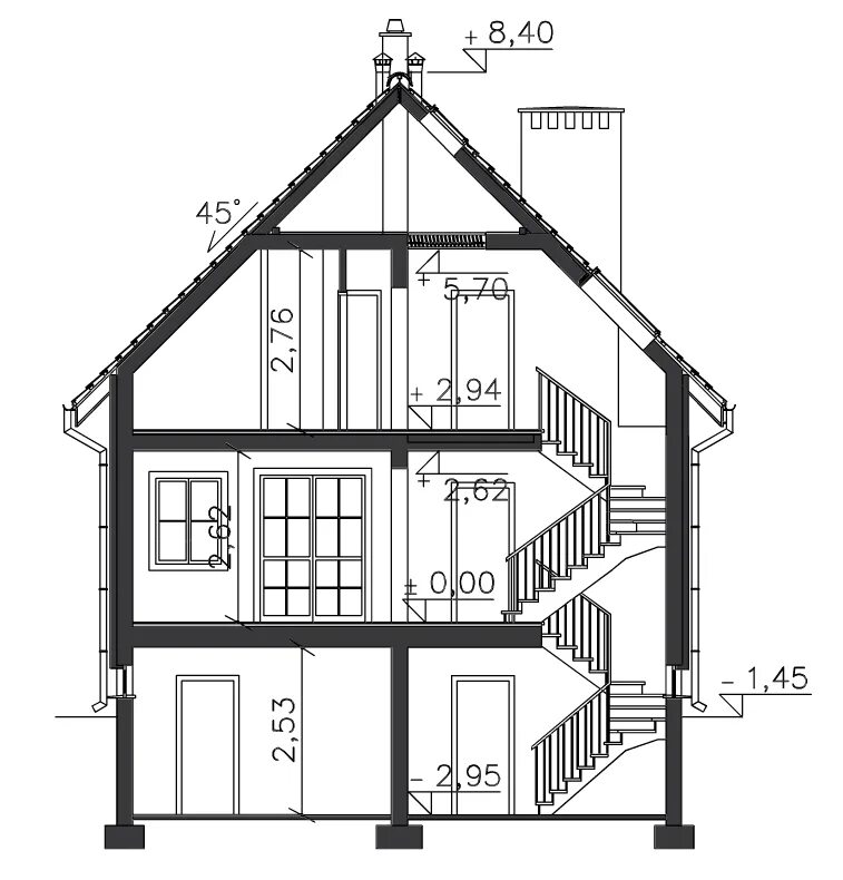 высота 2 этажного здания. высота 2 этажного здания. 1этаж с мансардой разрез. дом в разрезе чертеж. средняя высота двухэтажного дома.
