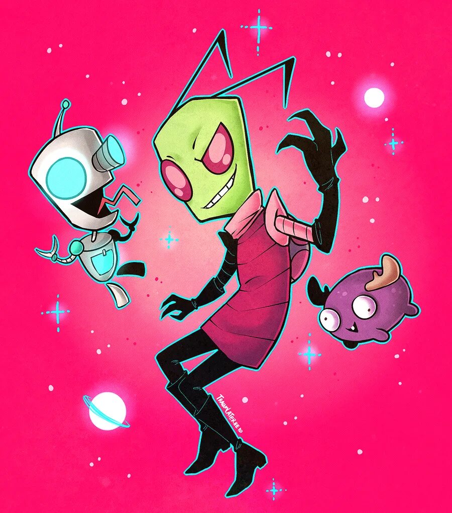 Gir invader zim. Zim. invader zim gir art. invader zim almighty tallest. invader zim fan art.