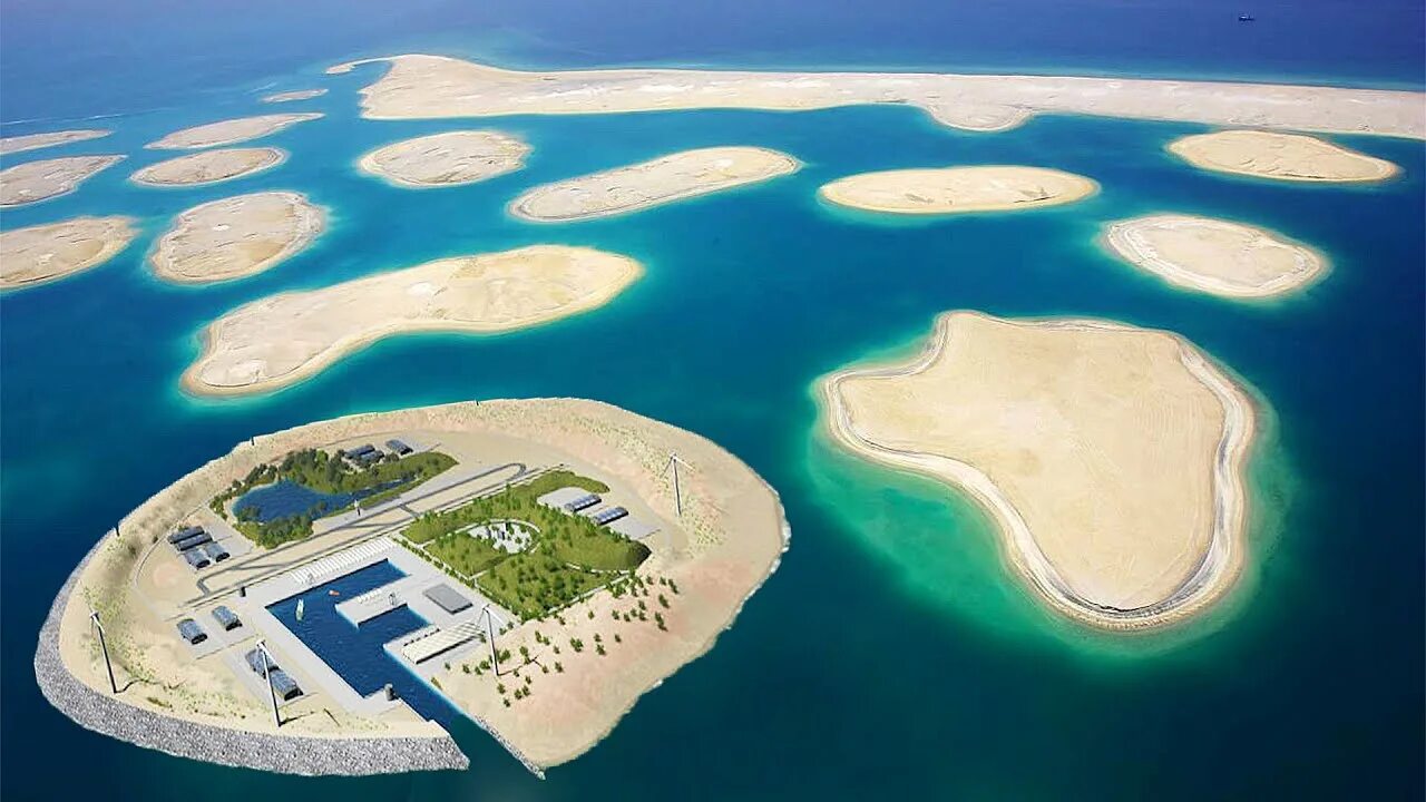Архипелаг мир в Дубае. Искусственный архипелаг мир в Дубае. Искусственные острова. Самый большой искусственный остров.